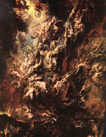 RUBENS, Pieter Pauwel Fall of the Rebel Angels Germany oil painting art